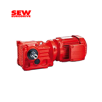 Helical bevel gear reducer K